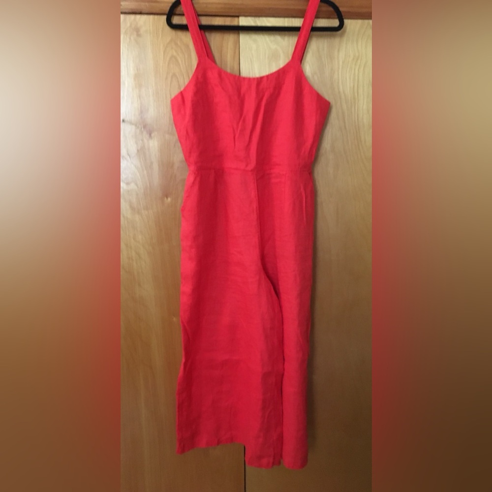 Cynthia Rowley Red Sleeveless Midi Dress Jumpsuit